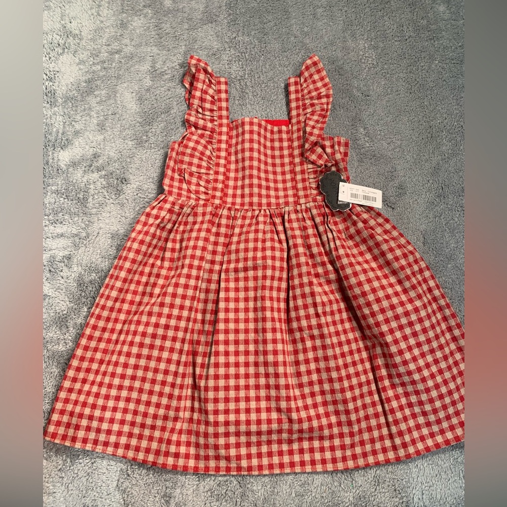 NWT popatu gingham dress red 5